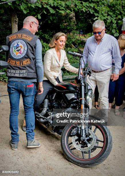 Prince Laurent of Belgium and Princess Claire of Belgium attend the festivities in the Warandepark on the occasion of the Belgian National Day in the...