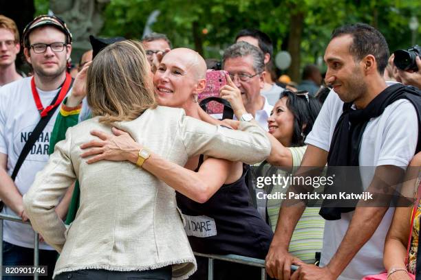 Princess Claire of Belgium attends the festivities in the Warandepark on the occasion of the Belgian National Day in the Cathedral on July 21, 2017...