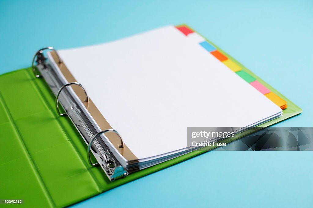 Notebook Paper in Binder