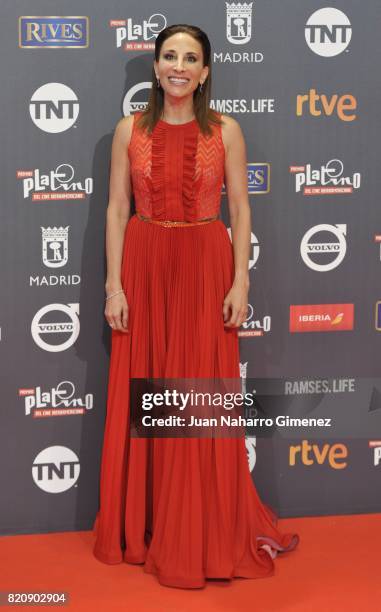 Actress Monica Huarte attends the 'Platino Awards 2017' photocall at La Caja Magica on July 22, 2017 in Madrid, Spain.