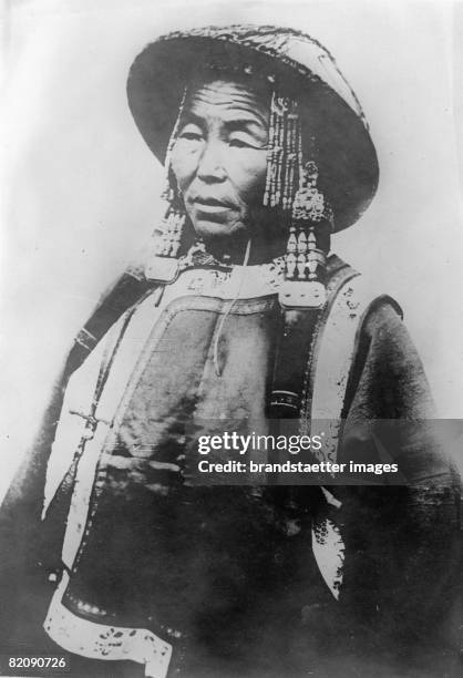 Typical chinese fortuneteller, China, Photograph, Around 1930 [Ein typischer chinesicher Wahrsager, China, Photographie, Um 1930]