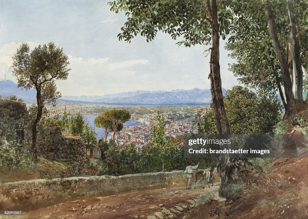 Castellammare at the Gulf of Naples, 1835, Watercolour, Private Collection