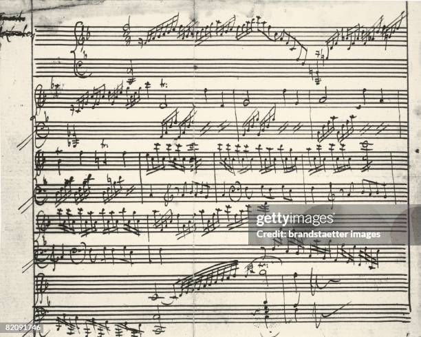 Muisc Note Written Hand Written Music Notes Photos and Premium High Res Pictures - Getty ...