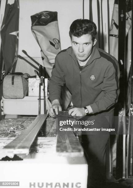 Erik Schinegger, austrian ski racer, Photograph, Around 1965 [Erik Schinegger, ?sterreichischer Skil?ufer, Photographie, Um 1965]