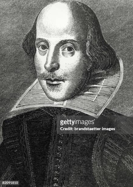 Portrait of William Shakespeare, Print, 1623 [Portrait von William Shakespeare, Druckgraphik, 1623]