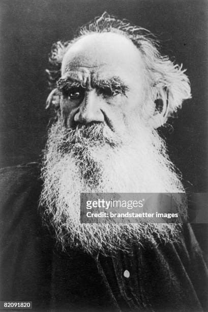 Leo Tolstoy, Russian novelist, Portrait, Photograph, Around 1900 [Leo Tolstoj, russischer Schriftsteller, Portrait, Photographie, Um 1900]