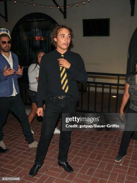 Frank Dillane is seen on July 21, 2017 in San Diego, California.