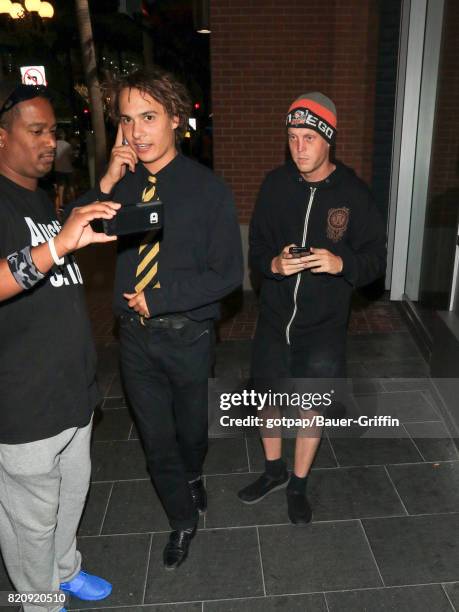 Frank Dillane is seen on July 21, 2017 in San Diego, California.