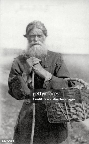 Russian Types: worker, Photograph, Around 1900 [Russische Typen: Wanderarbeiter, Photographie, Russland, Um 1900]