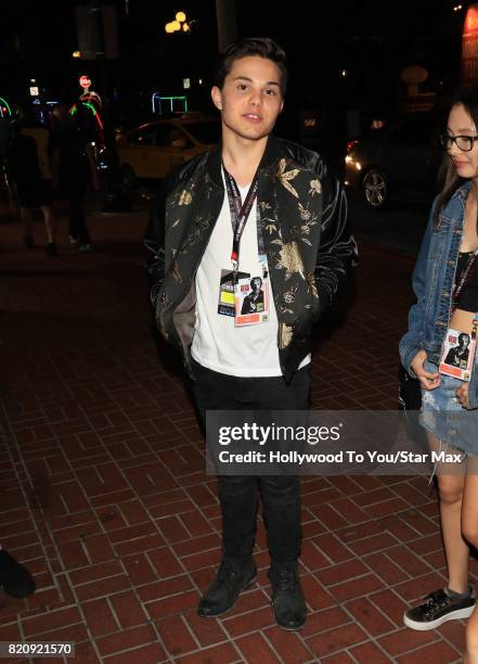 Actor Zach Callison is seen on July 21, 2017 at Comic Con in San Diego, CA.