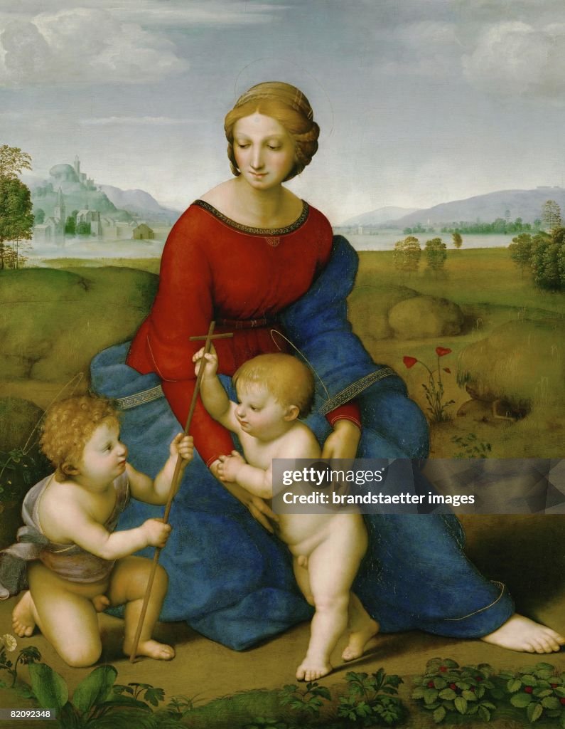 Madonna on the meadow, Oil on poplar wood (1505 or 1506) Kunsthistorisches Museum, Vienna, Austria