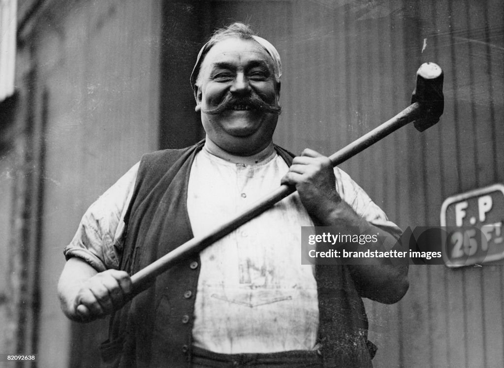 A Blacksmith from Crewe, called "Tiny Tim", Photograph, England, Photograph, Oct, 13th 1936