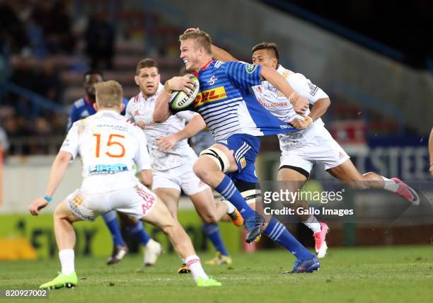 Pieter-Steph du Toit of the Stormers during the Super Rugby Quarter final between DHL Stormers and Chiefs at DHL Newlands on July 22, 2017 in Cape...