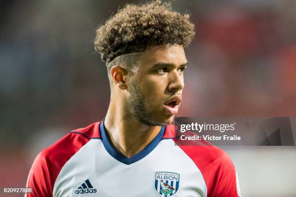 West Bromwich Albion forward Tyler Roberts looks on during the Premier League Asia Trophy match between West Brom and Crystal Palace at Hong Kong...