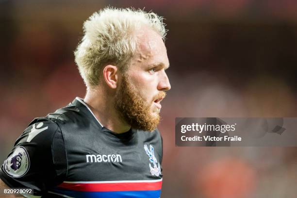 Crystal Palace midfielder Jonathan Williams looks on during the Premier League Asia Trophy match between West Brom and Crystal Palace at Hong Kong...