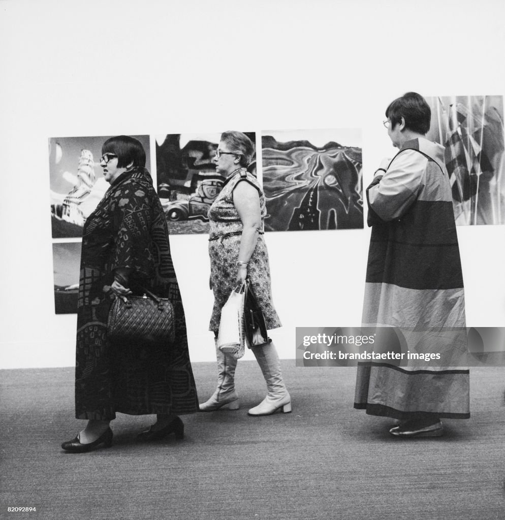 Three Ladies in the Austrian Museum of Applied Arts, Vienna, Photography, 1973
