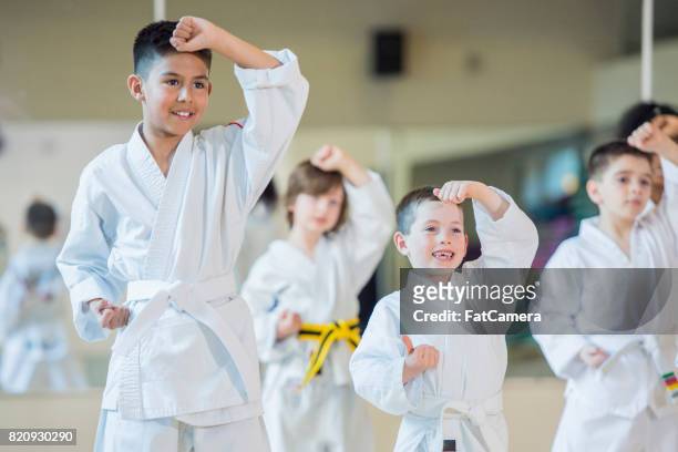 blocking - martial arts stock pictures, royalty-free photos & images