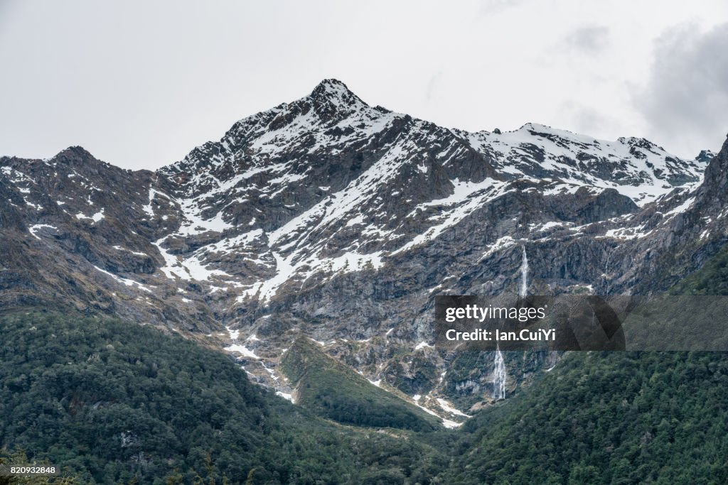 Earland Falls on the Routeburn Track, New Zealand