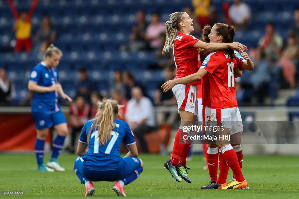 Iceland v Switzerland - UEFA Women's Euro 2017: Group C