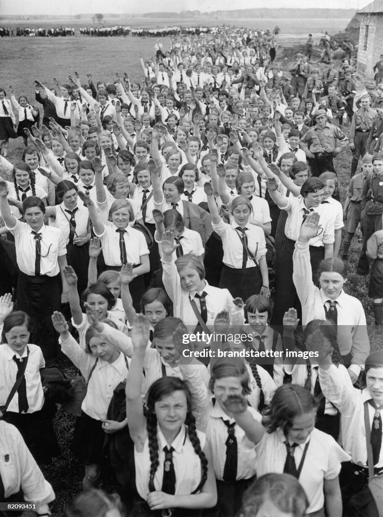 Berlin Hitler Youth?s celebration of May Day, Germany, Finkenkrug, Photograph, 1933