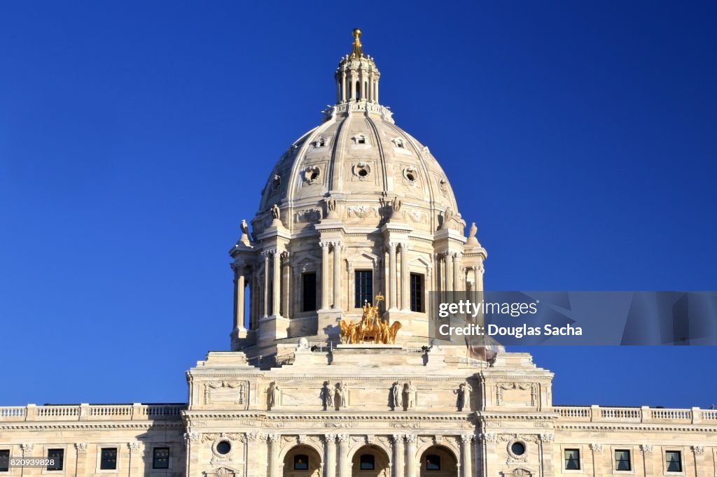 State of Minnesota Capitol Building in St.Paul, Minnesota, USA