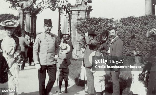 Archduke Franz Ferdinand of Habsburg d ?ste in the gardens of Belvedere Castle, Photograph, Vienna, 1905 [Erzherzog-Thronfolger Franz Ferdinand...