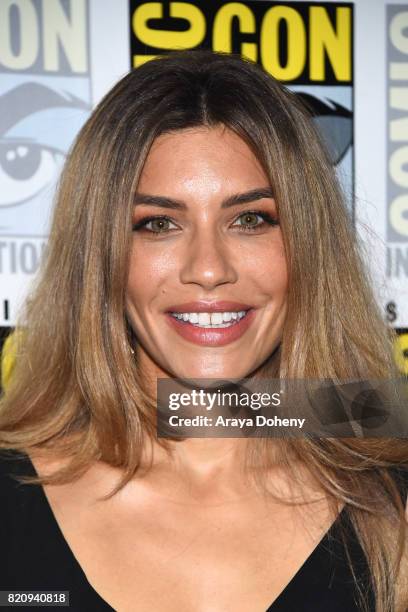 Juliana Harkavy attends the "Arrow" press conference on July 22, 2017 in San Diego, California.