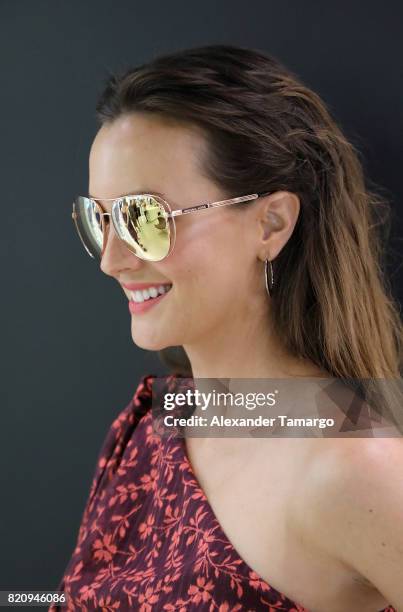 Leighton Meester attends Sunglass Hut MADE FOR SUMMER during SWIMMIAMI on July 22, 2017 in Miami, Florida.