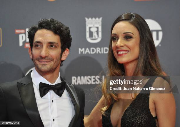 Juan Minujin and Martina Gusman attend the 'Platino Awards 2017' photocall at La Caja Magica on July 22, 2017 in Madrid, Spain.