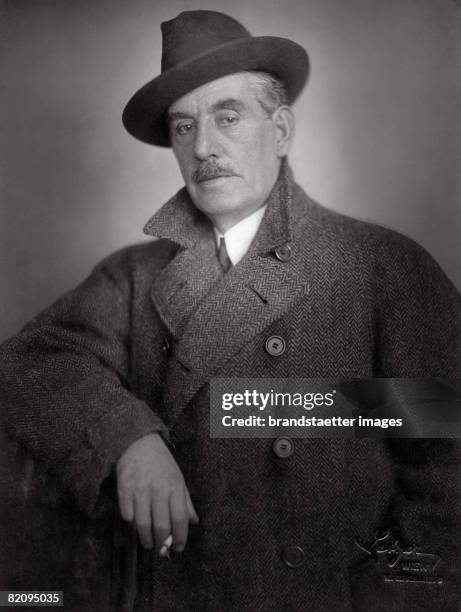 Itlaien composer Giacomo Puccini, Vienna, Photograph, 1923 [Der italienische Komponist Giacomo Puccini, Wien, Photographie, 1923]