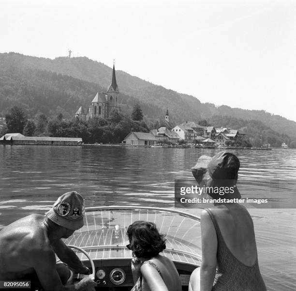 Maria Woerth at the southern shore of the Lake Woerthersee , Carinthia, Austria, Photograph, July 1967 [Maria W?rth am S?dufer des W?rthersee...