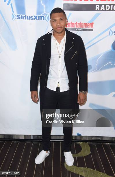 Franz Drameh attends SiriusXM's Entertainment Weekly Radio Channel Broadcasts From Comic Con 2017 at Hard Rock Hotel San Diego on July 22, 2017 in...