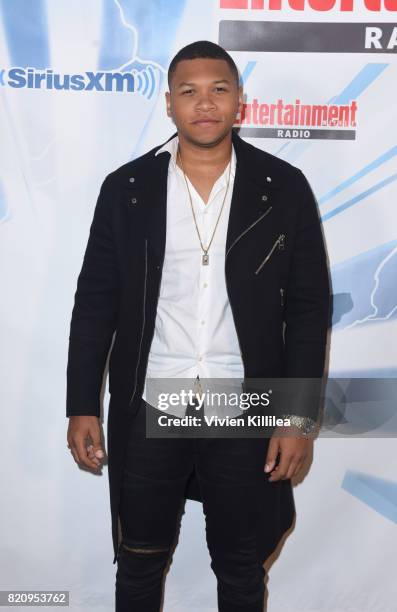 Franz Drameh attends SiriusXM's Entertainment Weekly Radio Channel Broadcasts From Comic Con 2017 at Hard Rock Hotel San Diego on July 22, 2017 in...