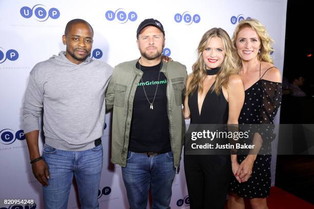 Dule Hill, James Roday, Maggie Lawson, and Kirsten Nelson from Psych attend Universal Cable Productions Annual Comic-Con Celebration at Omnia...