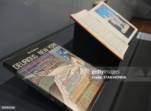 Retroactive Manifesto for Manhattan, 1977", a book by Dutch architect Rem Koolhaas, isdisplayed on July 28 as the departure point for the exhibit...