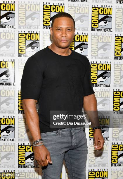 Actor David Ramsey at the "Arrow" Press Line during Comic-Con International 2017 at Hilton Bayfront on July 22, 2017 in San Diego, California.