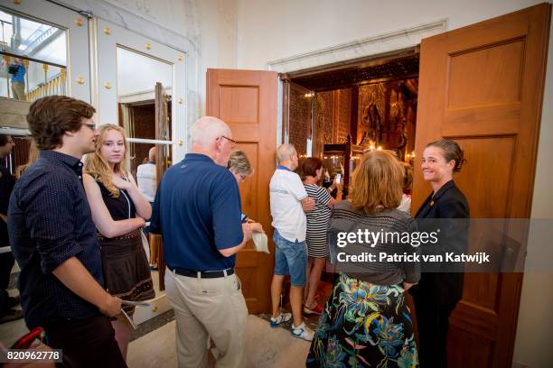 Public visit the summer opening of Noordeinde Palace on July 22, 2017 in The Hague, Netherlands. Palace Noordeinde is the office of King...