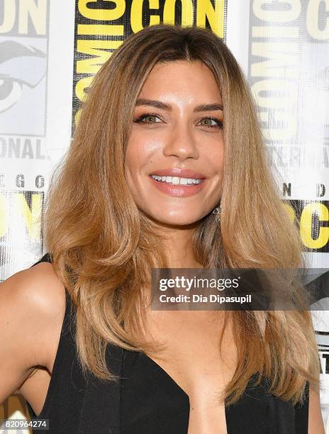 Actor Juliana Harkavy at the "Arrow" Press Line during Comic-Con International 2017 at Hilton Bayfront on July 22, 2017 in San Diego, California.