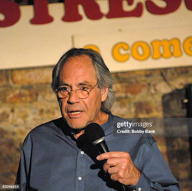 Comedian Robert Klein performs at the Stress Factory Comedy Club on July 27, 2008 in New Brunswick, New Jersey.