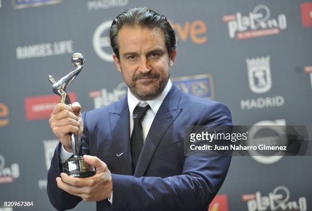 Lorenzo Vigas attends the 'Platino Awards 2017' winners photocall at La Caja Magica on July 22, 2017 in Madrid, Spain. He receives the 'Best Opera...