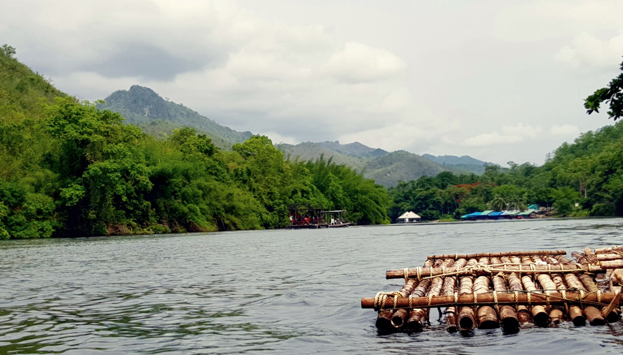 Raft on the river Raft on the river