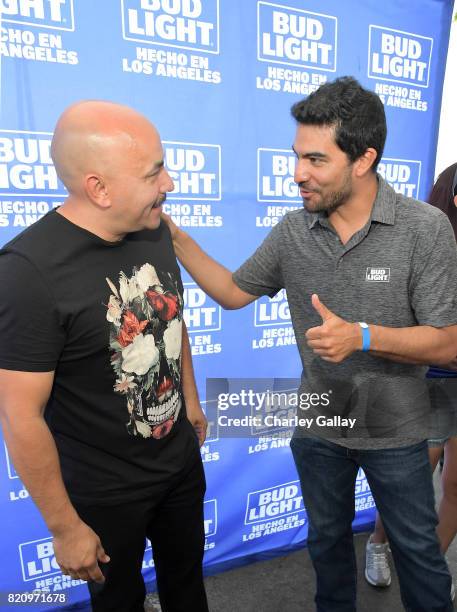 Singer-songwriter Lupillo Rivera and Marketing Director for Anheuser-Busch West region Jorge Inda Meza partnered with the brand thats famous among...