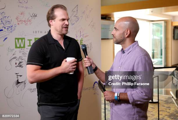 Actor David Harbour of 'Stranger Things' at 2017 WIRED Cafe at Comic Con, presented by AT&T Audience Network on July 22, 2017 in San Diego,...