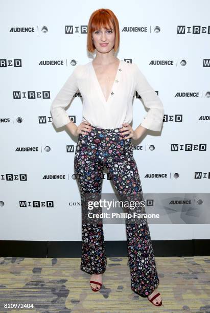 Actor Breeda Wool of 'Mr. Mercedes' at 2017 WIRED Cafe at Comic Con, presented by AT&T Audience Network on July 22, 2017 in San Diego, California.