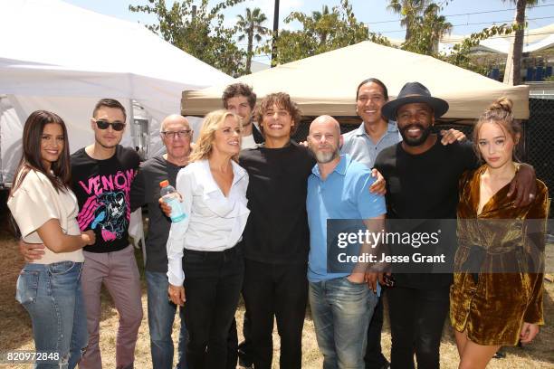 Actors Mercedes Mason, Sam Underwood, Dayton Callie, Kim Dickens, Daniel Sharman, Frank Dillane, executive producer Dave Erickson, actors Michael...