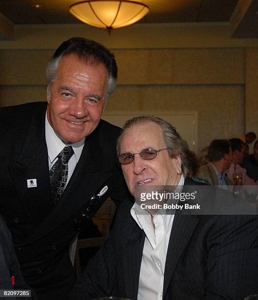 Tony Sirico and Danny Aiello attend the 2008 Tony Darrow Celebrity Golf Tournament at the Willow Ridge Country Club and the Apawamis Club on July 28,...