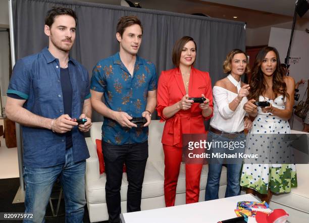 Actors Colin O'Donoghue, Andrew J. West, Lana Parrilla, Gabrielle Anwar, and Dania Ramirez from the television series "Once Upon A Time" stopped by...