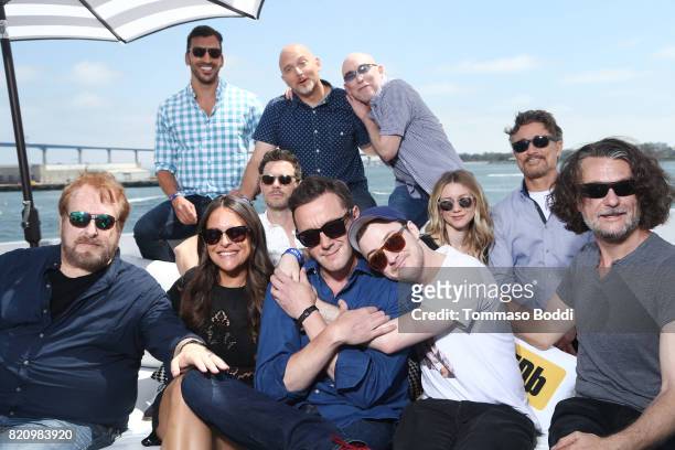 The cast of "The Tick" on the #IMDboat at San Diego Comic-Con 2017 at The IMDb Yacht on July 22, 2017 in San Diego, California.