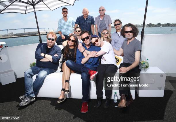 The cast of "The Tick" on the #IMDboat at San Diego Comic-Con 2017 at The IMDb Yacht on July 22, 2017 in San Diego, California.