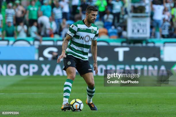 Sportings defender Cristiano Piccini from Italy during the Pre-season Friendly match between Sporting CP and AS Monaco at Estadio Jose Alvalade on...